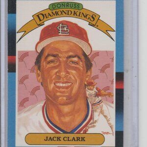 RARE & Vintage Jack Clark 1988 Donruss Diamond Kings Collectible Card